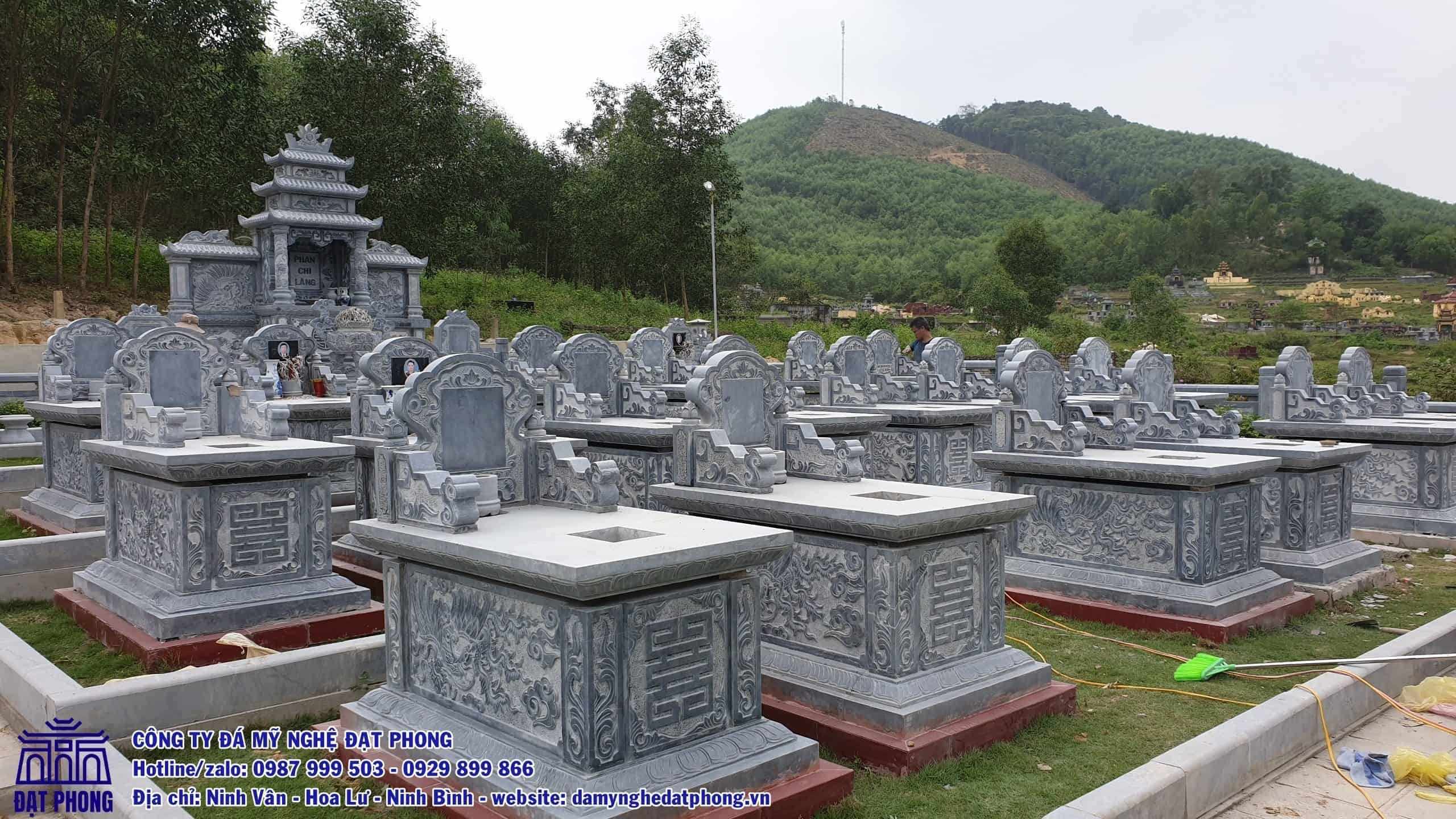 Một số khu lăng mộ Đạt Phong thi công