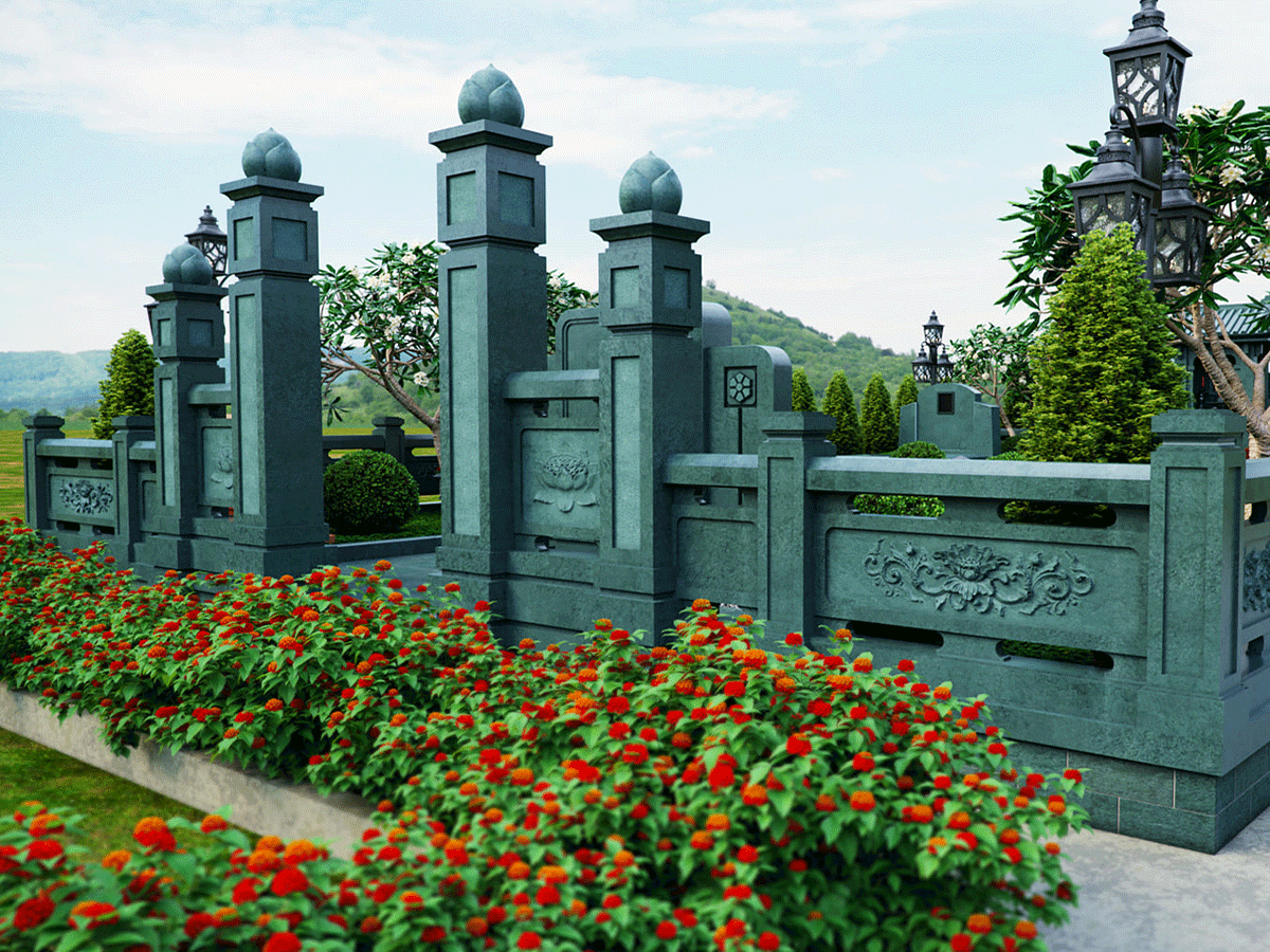 Lăng mộ đá xanh rêu Đạt Phong