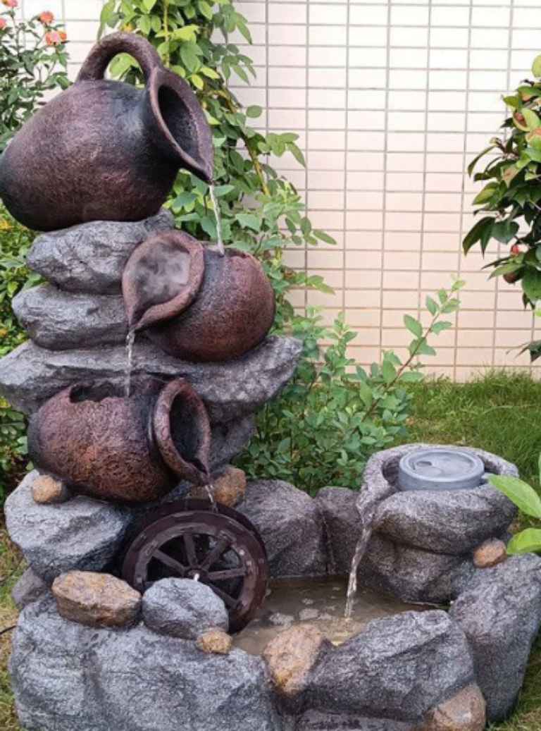 đài phun nước mini bằng đá