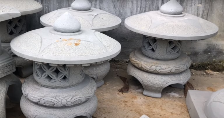 mẫu đèn đá sân vườn tại Hà Nội