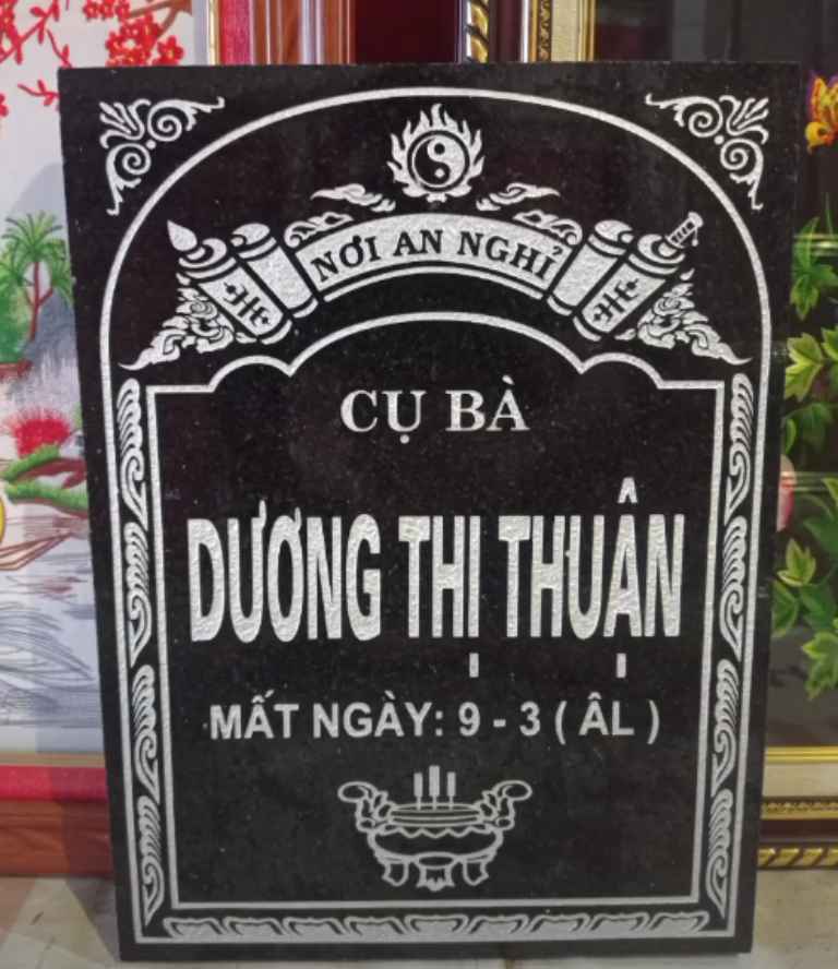 bia mộ đá Ninh Bình